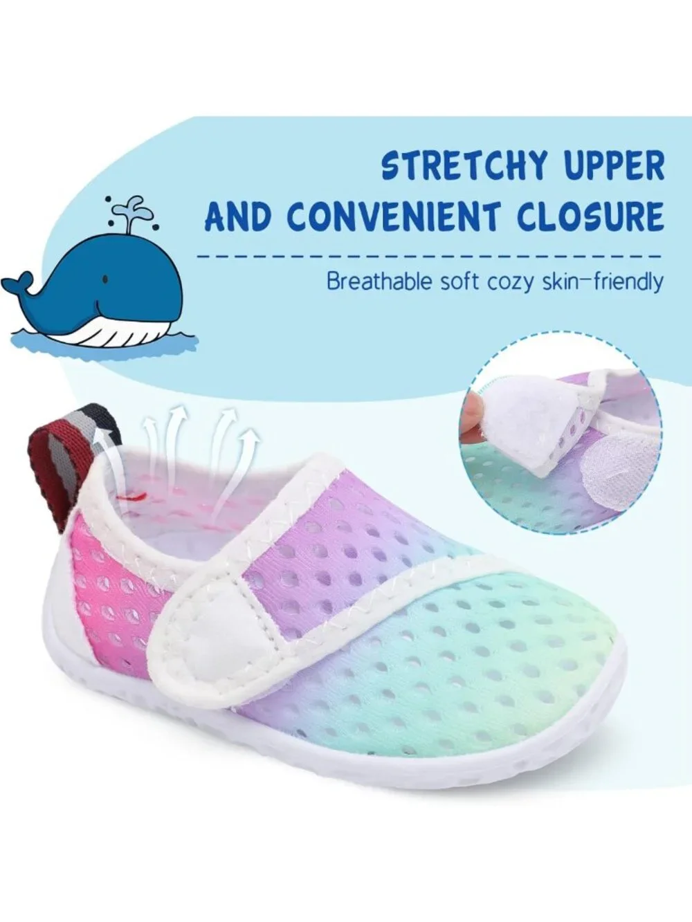 Kids Aqua Socks - Breathable Quick-Dry Water Shoes for Beach & Pool Fun